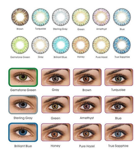 Lente de contacto colores